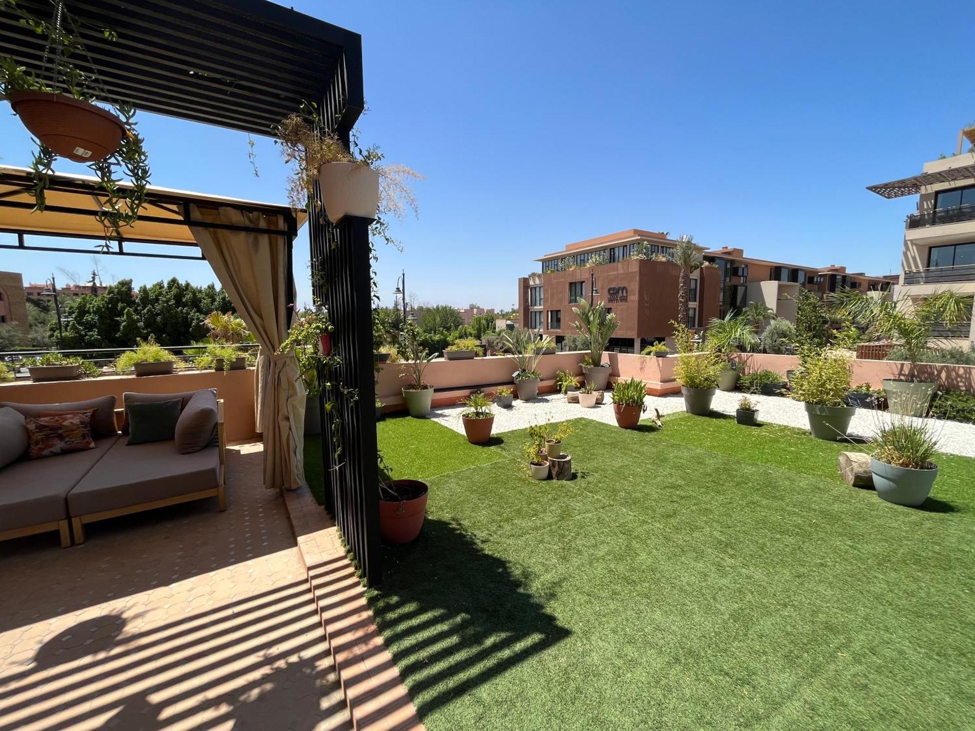 Marrakech M Avenue Terrasse Jardin Lejlighed Marrakesh Eksteriør billede